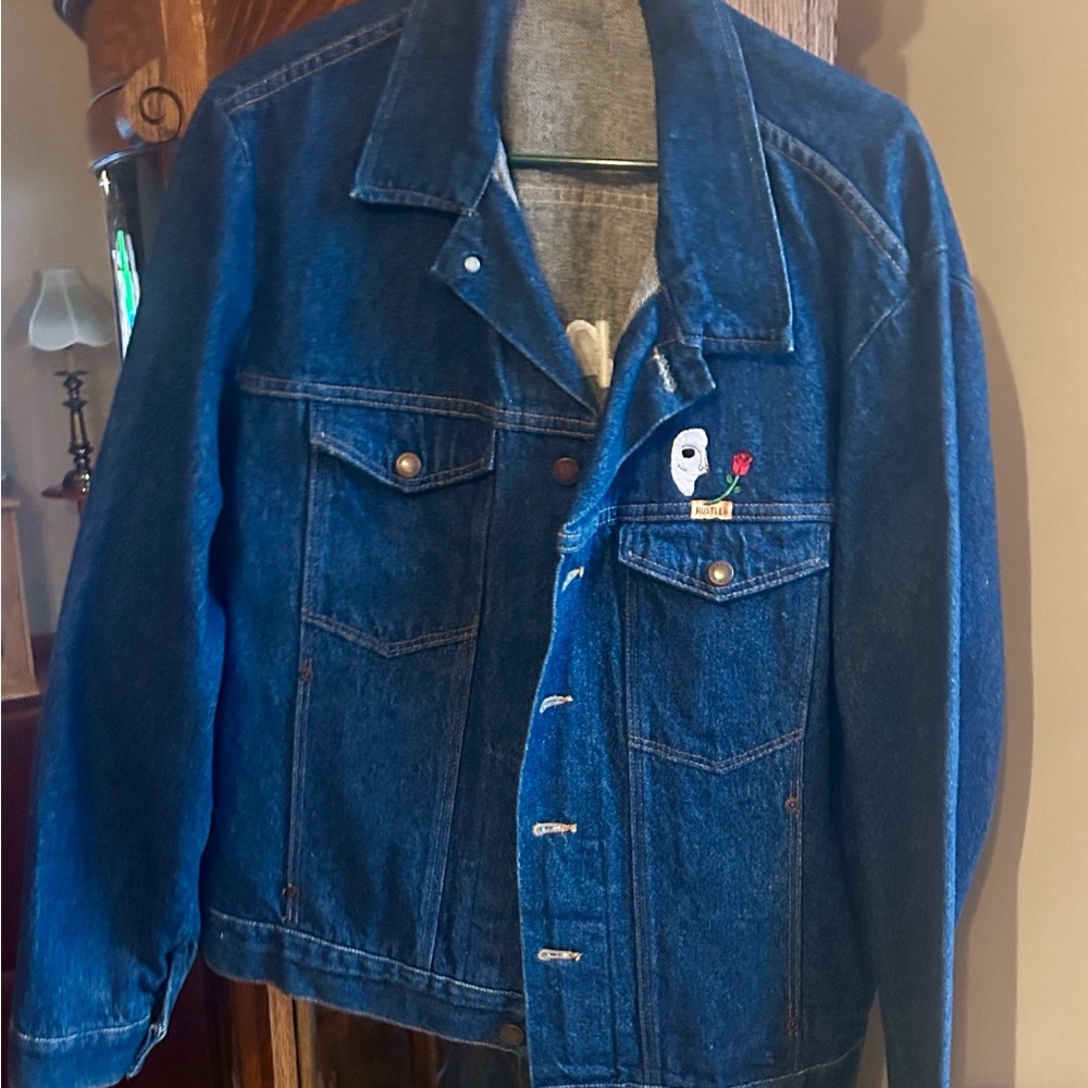 Phantom of the Opera Embroidered Rustler Blue Denim Jacket